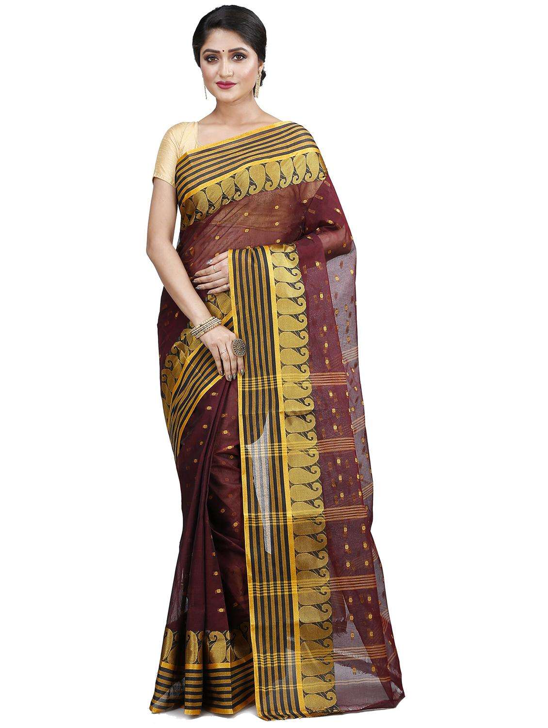 women self design handloom saree