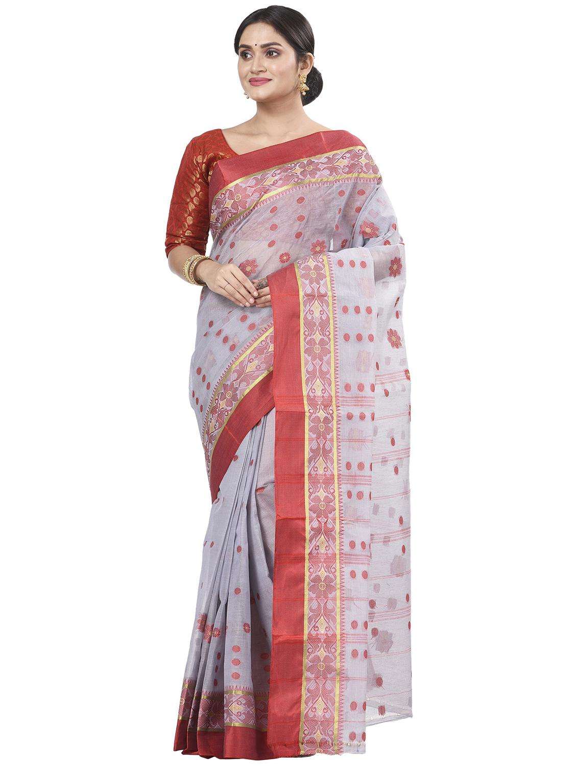 women self design handloom saree