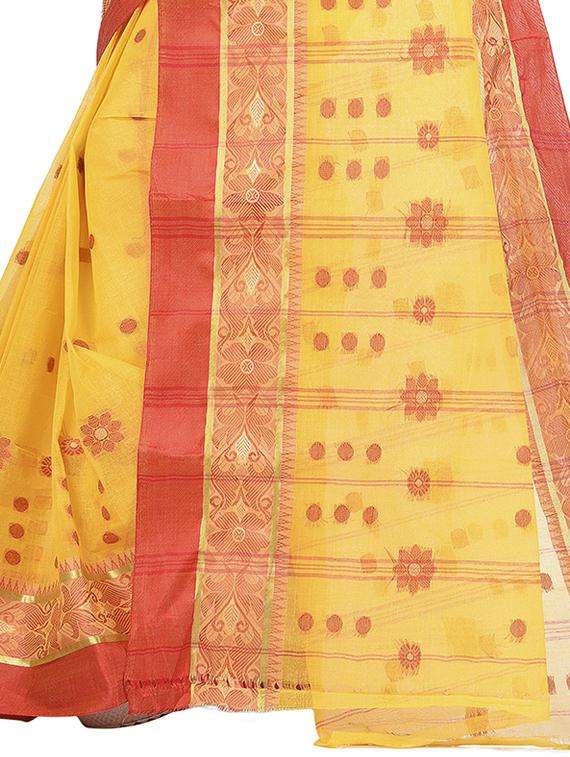 women self design handloom saree - 22262017 -  Standard Image - 3