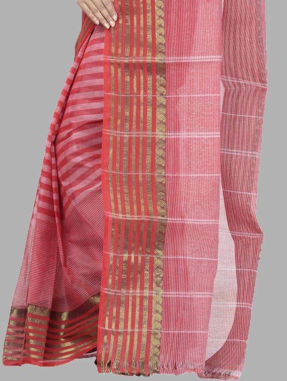 women self design handloom saree - 22262019 -  Standard Image - 3