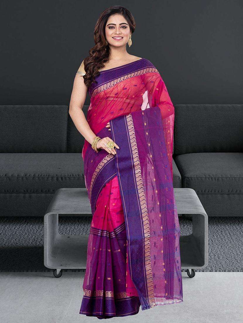 women self design handloom saree