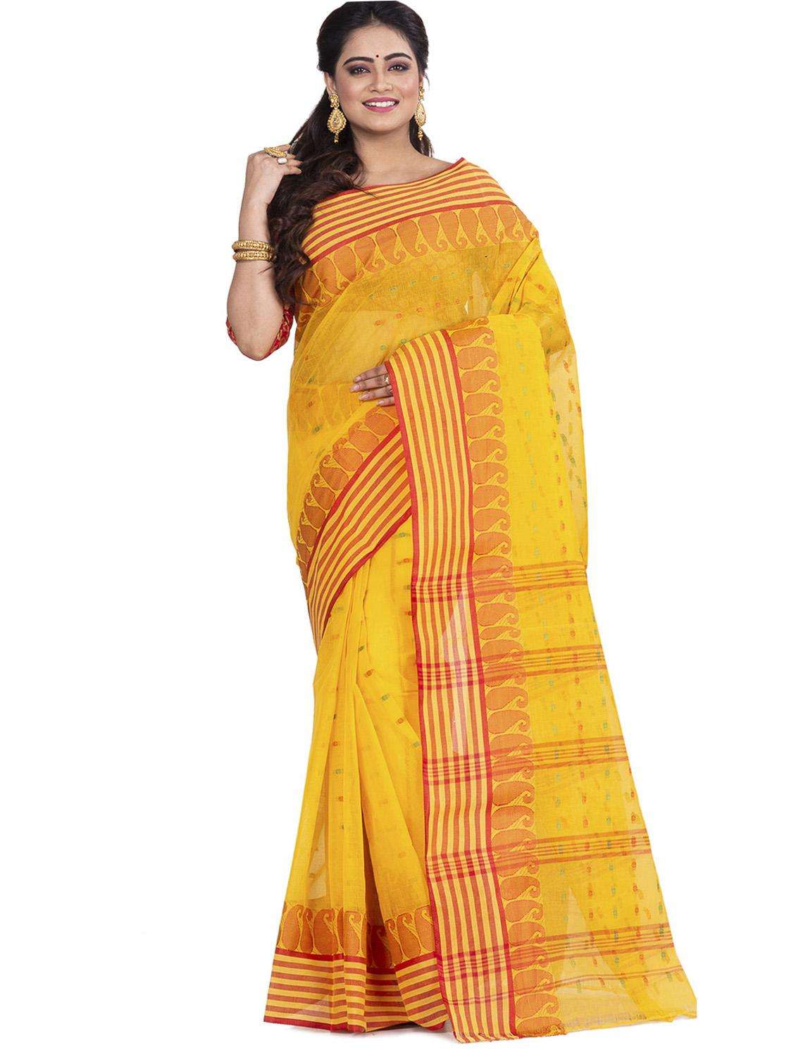 women self design handloom saree