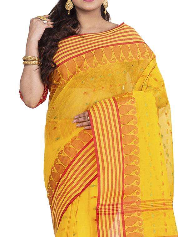 women self design handloom saree - 22262385 -  Standard Image - 3