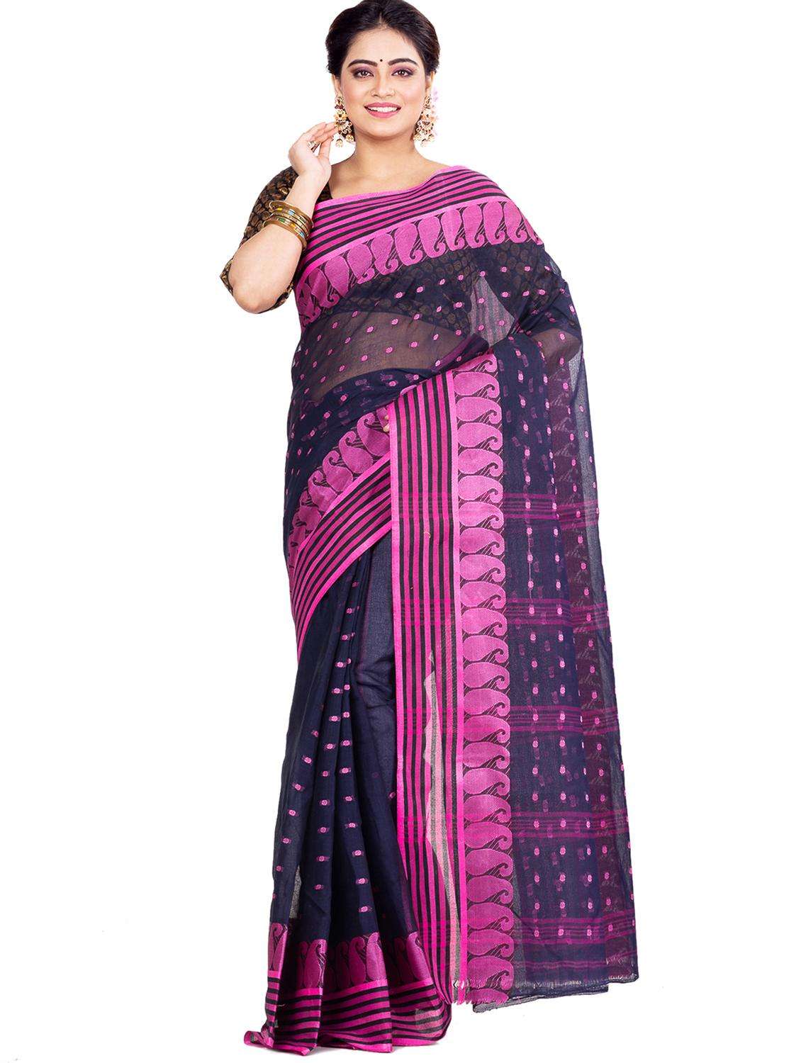 women self design handloom saree