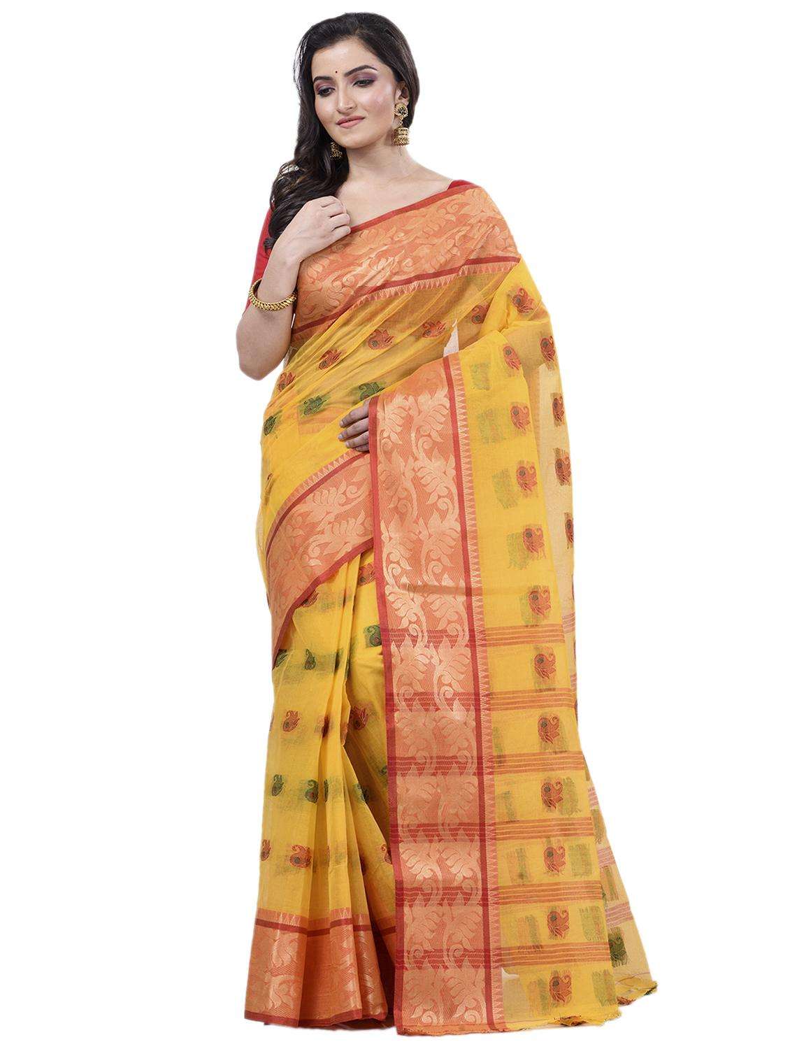 women self design handloom saree