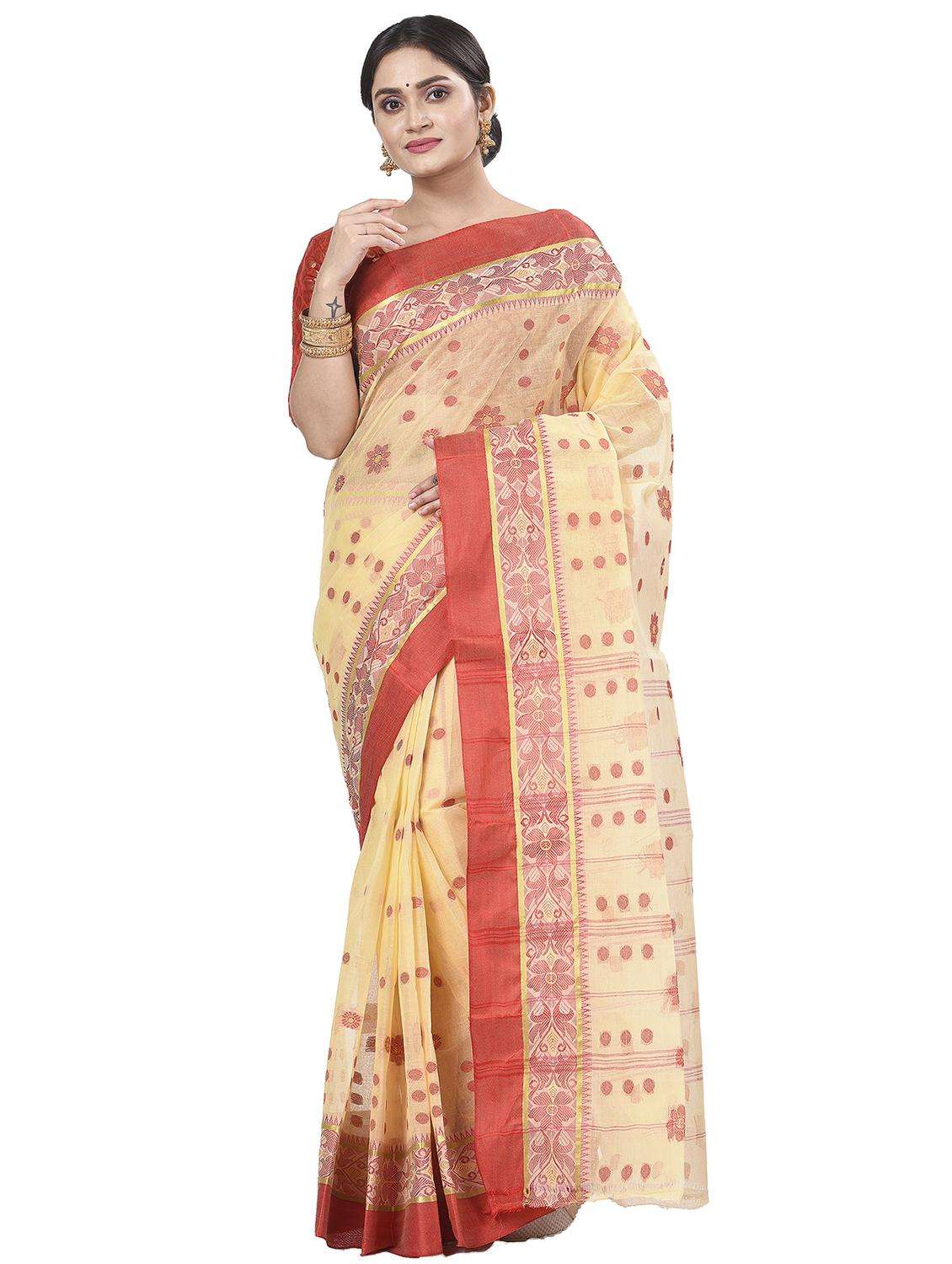 women self design handloom saree