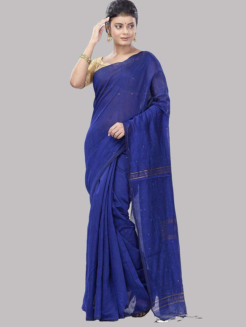 women printed handloom saree with blouse