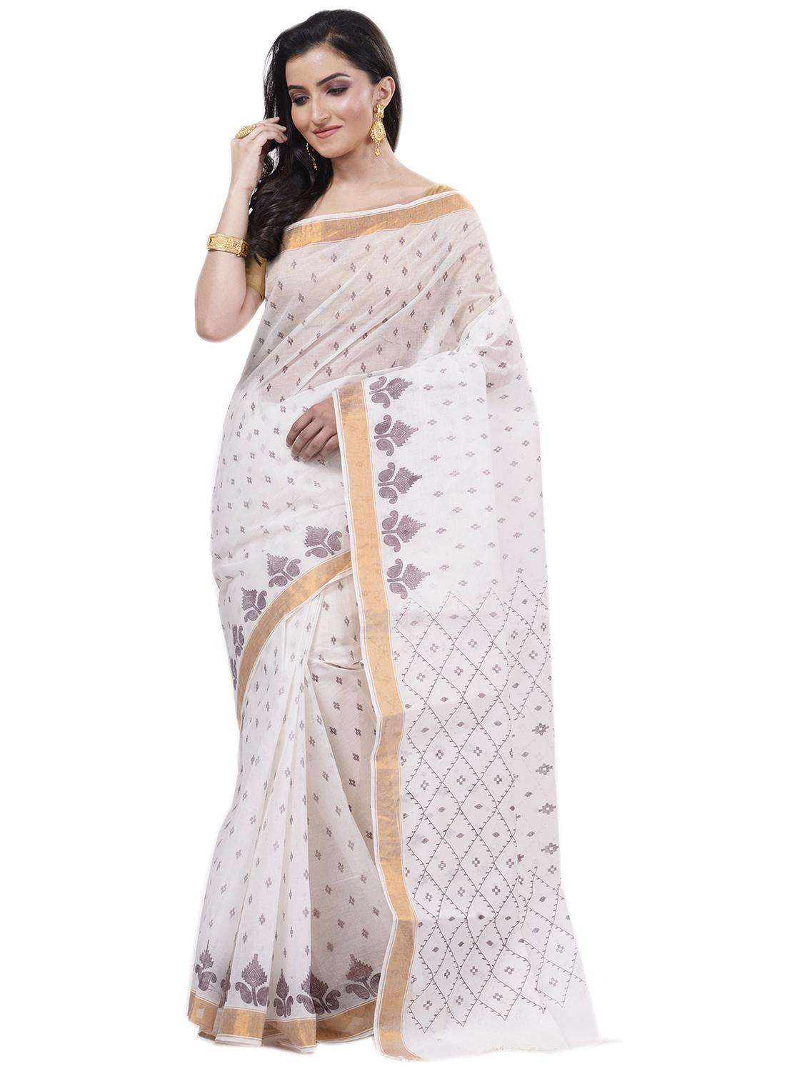 women printed handloom saree