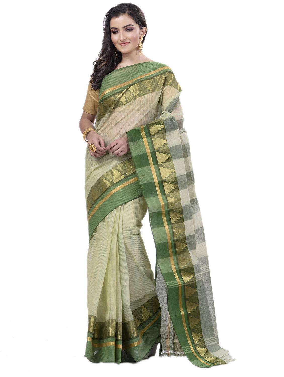 women self design handloom saree