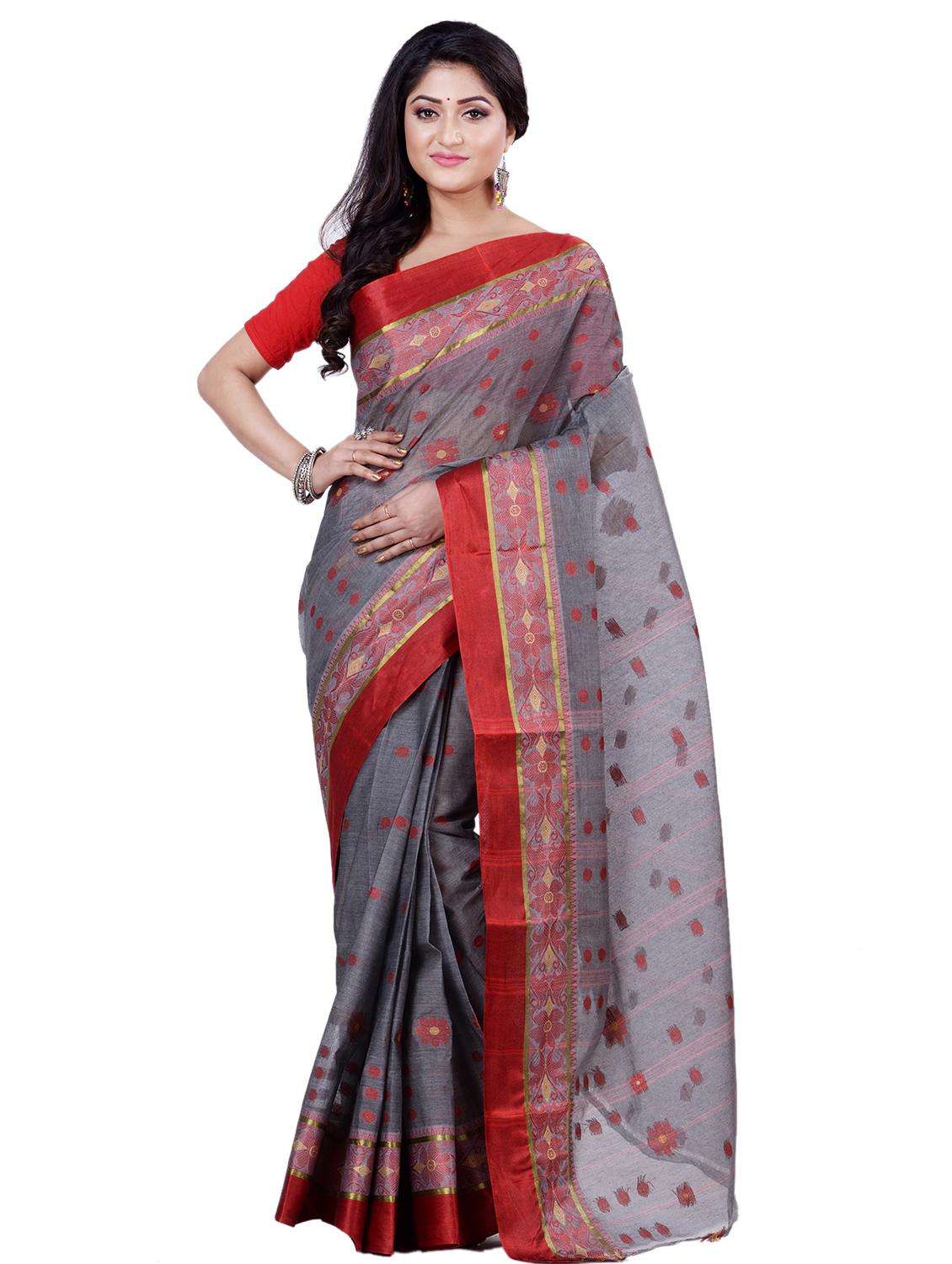 women self design handloom saree