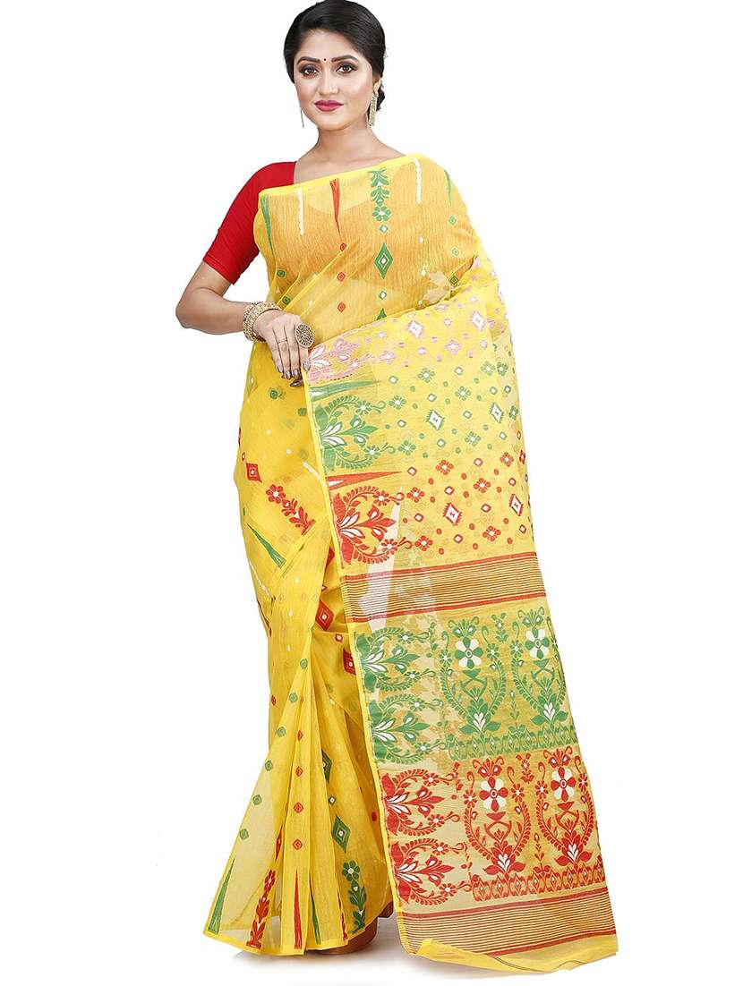women self design jamdani saree