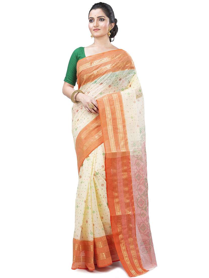 women self design handloom saree