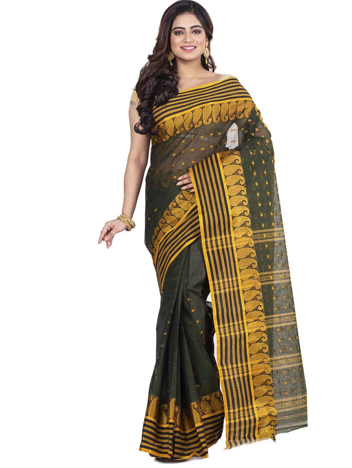 women self design handloom saree