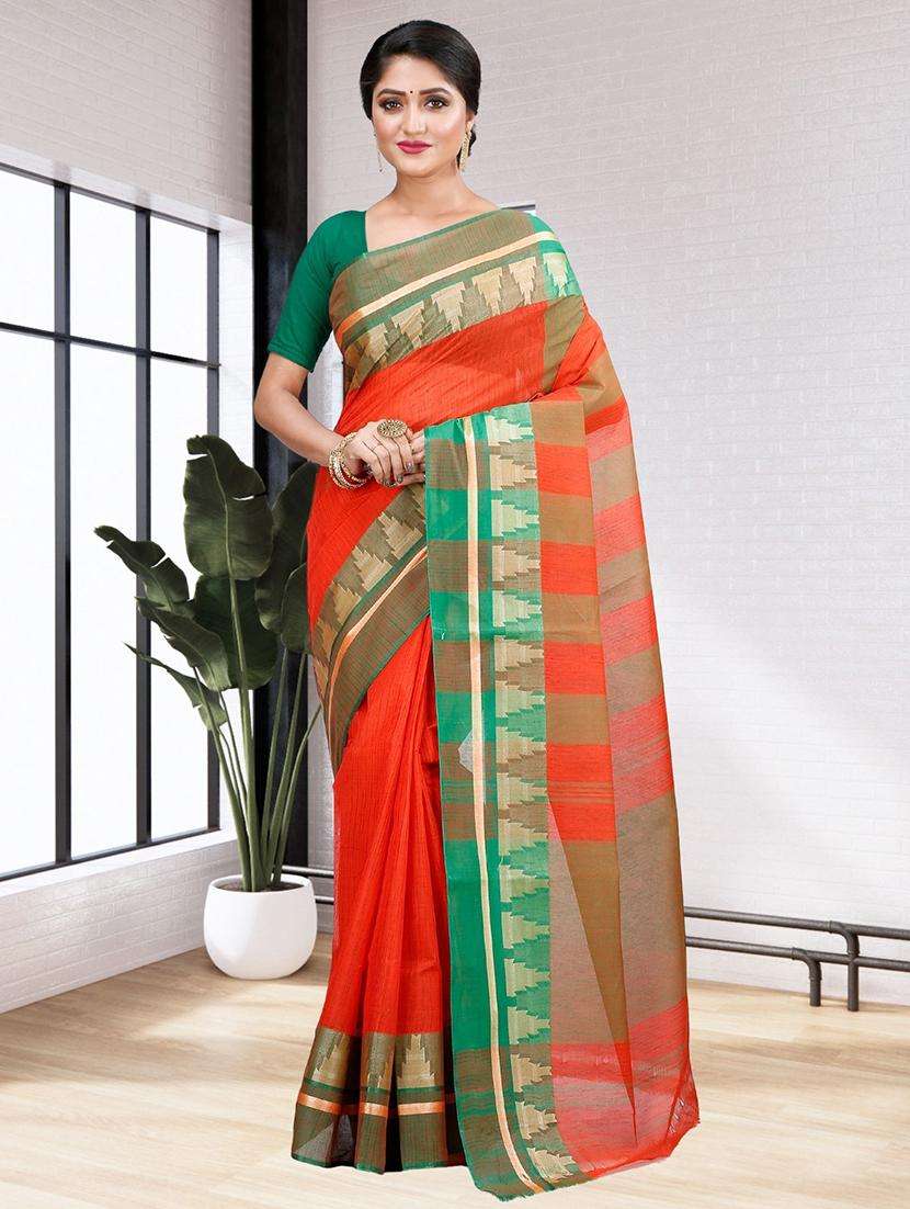 women self design handloom saree