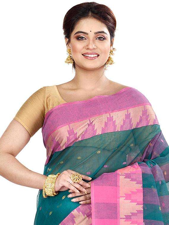 women self design handloom saree - 22263370 -  Standard Image - 3