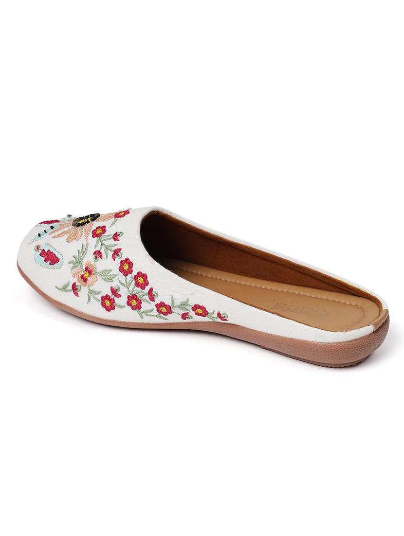 women embroidered flat mules - 22263424 -  Standard Image - 3