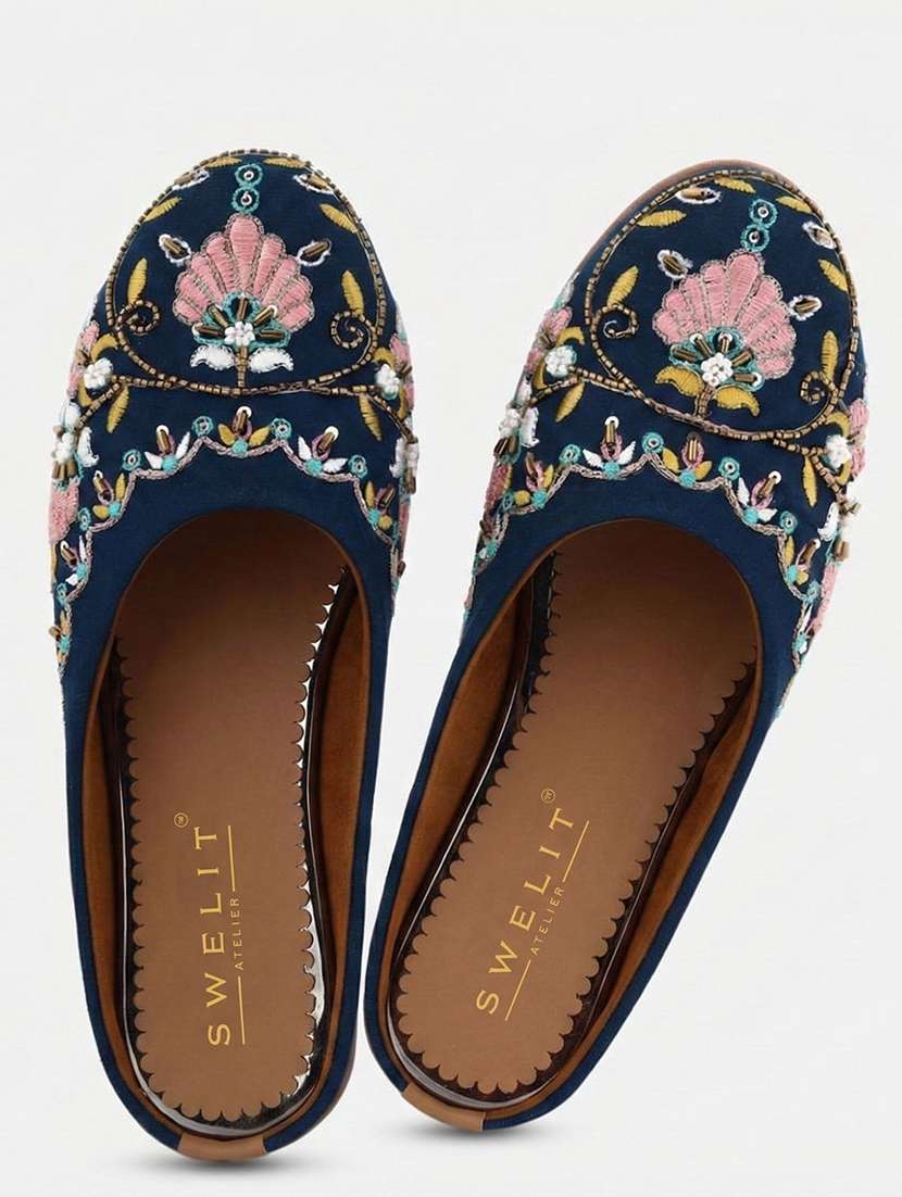 women embroidered flat mules - 22263428 -  Standard Image - 5