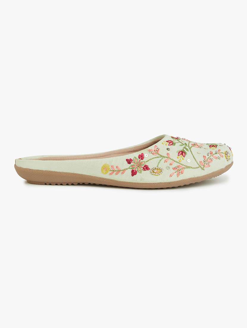 women embroidered flat mules - 22263443 -  Standard Image - 3