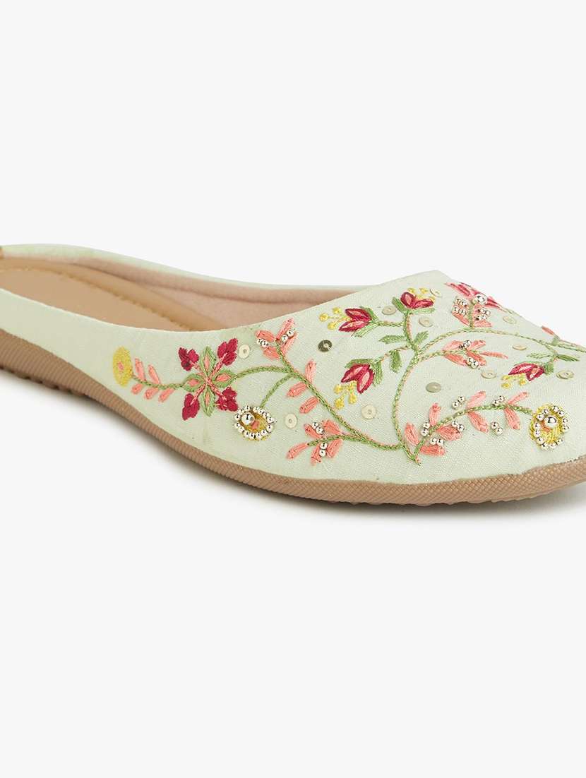 women embroidered flat mules - 22263443 -  Standard Image - 5