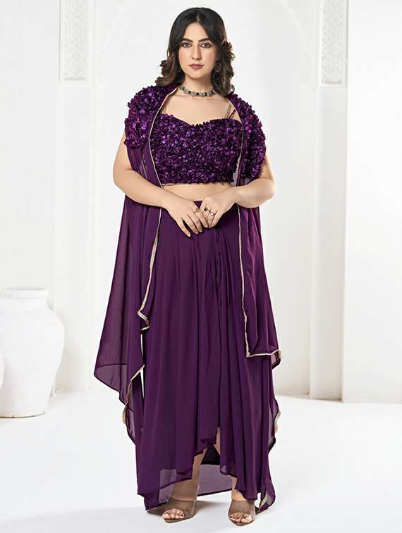 women solid semi stitched flared lehenga