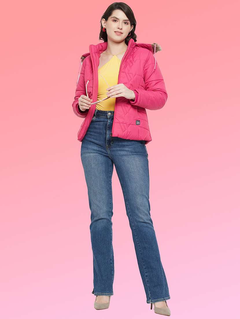 women long sleeve hooded quilted jacket - 22263691 -  Standard Image - 3