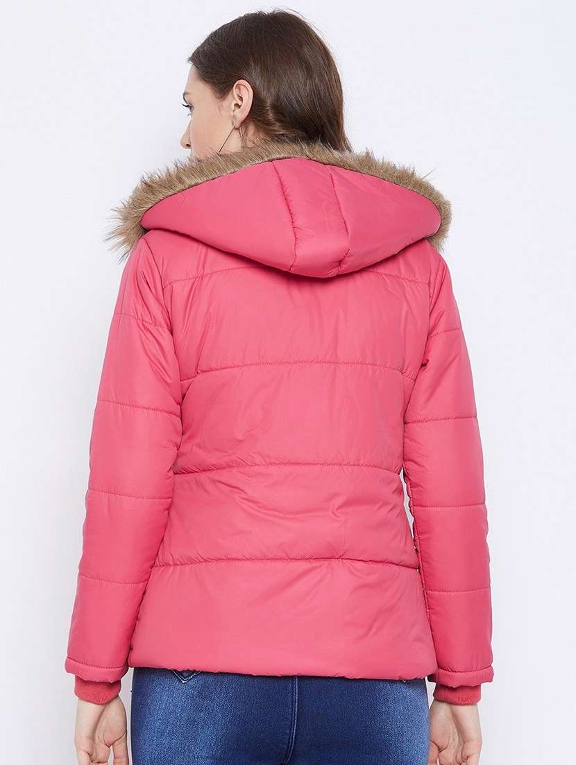 women long sleeve hooded quilted jacket - 22263823 -  Standard Image - 3