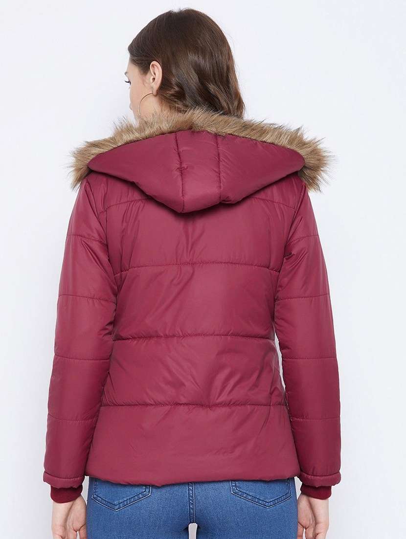 women long sleeve hooded quilted jacket - 22263826 -  Standard Image - 3