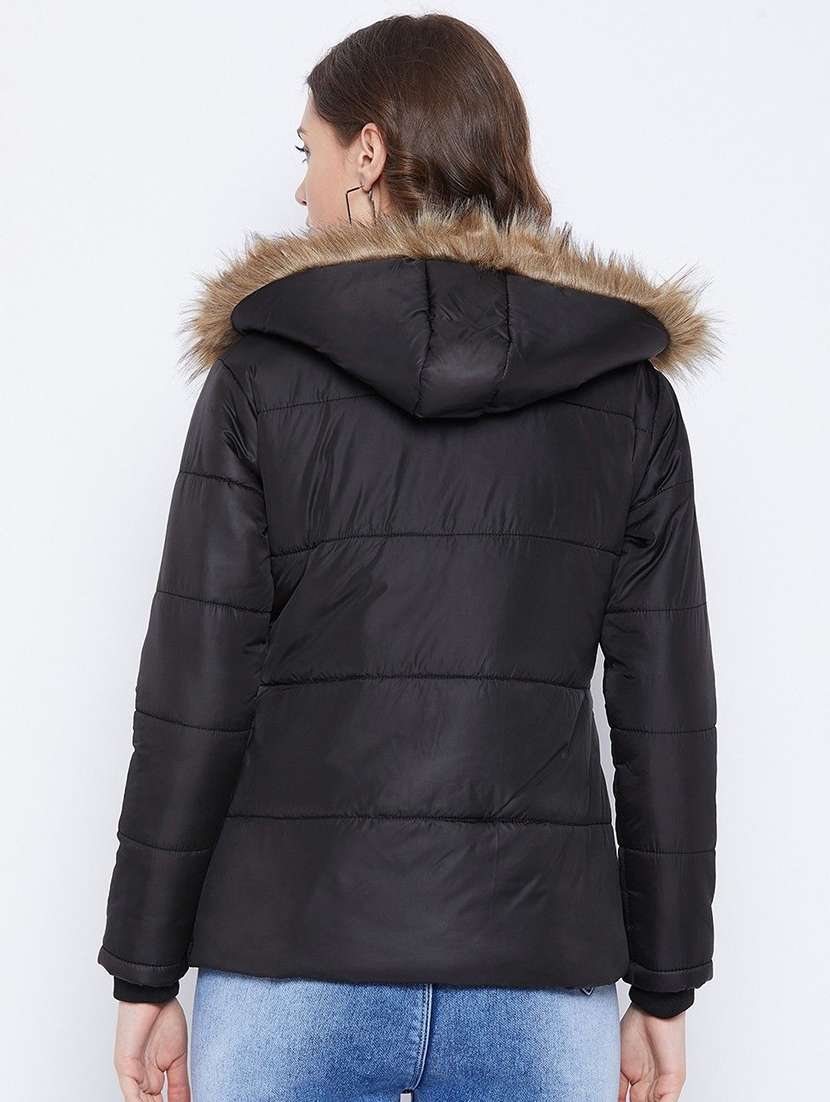 women long sleeve hooded quilted jacket - 22263828 -  Standard Image - 3