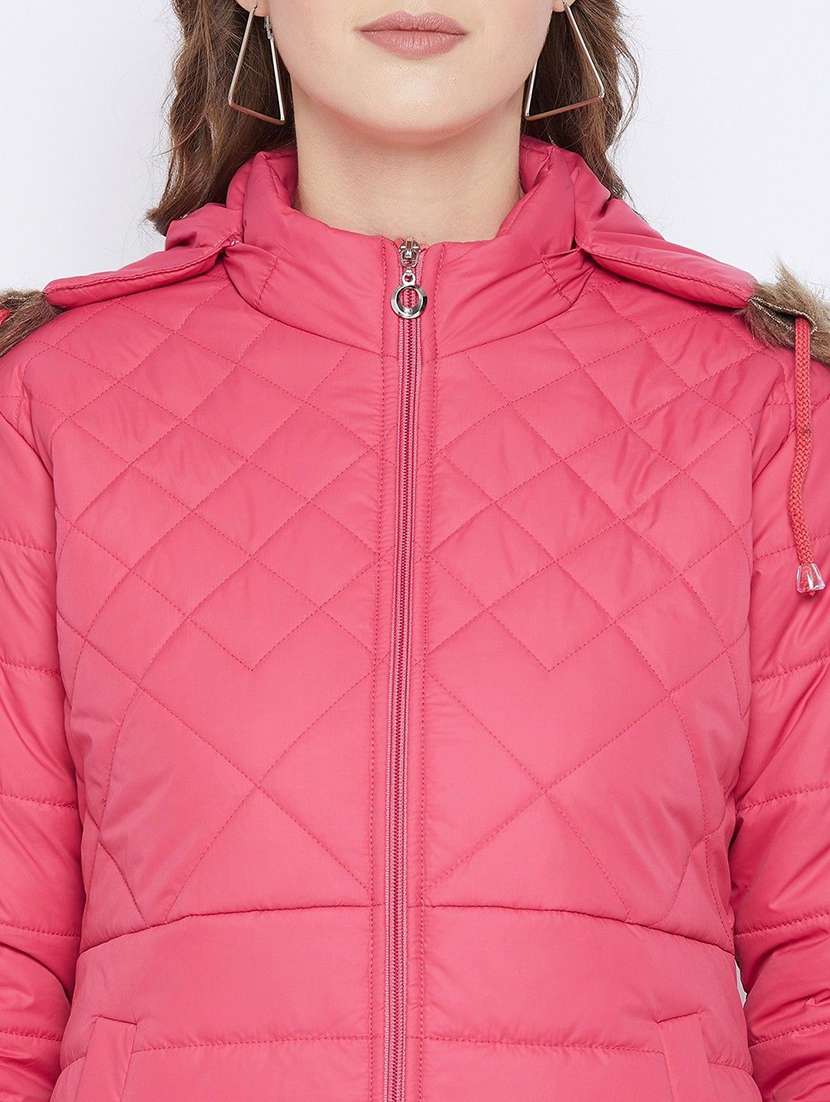 women long sleeve hooded quilted jacket - 22263829 -  Standard Image - 3