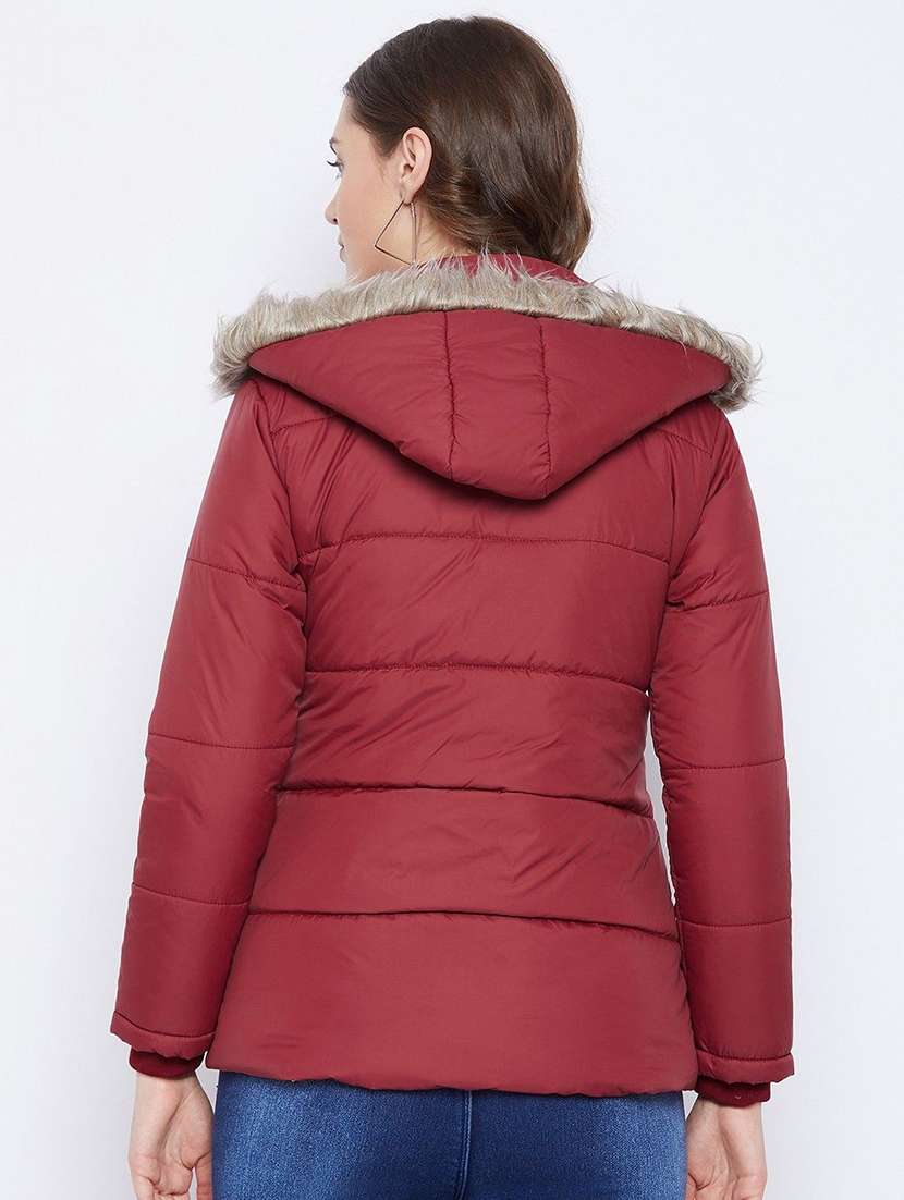 women long sleeve hooded quilted jacket - 22263849 -  Standard Image - 3