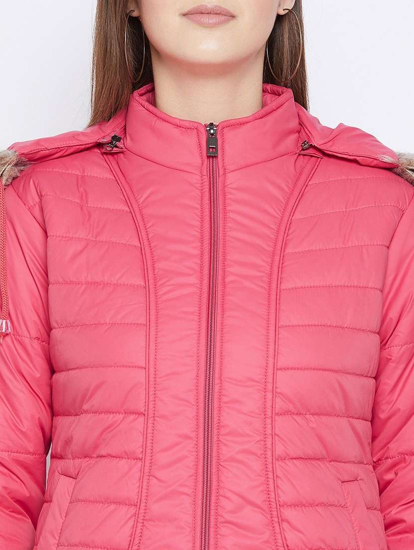 women long sleeve hooded quilted jacket - 22263851 -  Standard Image - 3