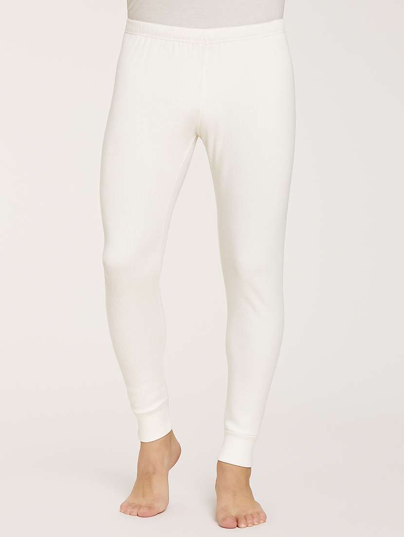 men solid mid rise thermal bottom