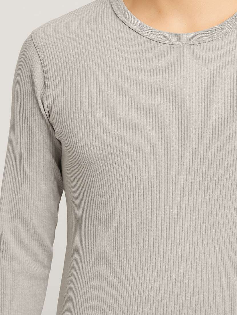 men solid full sleeve thermal top - 22263957 -  Standard Image - 3