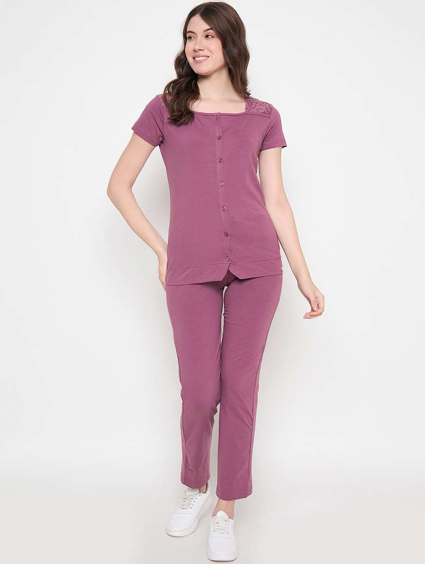 women solid top and trouser co-ord set