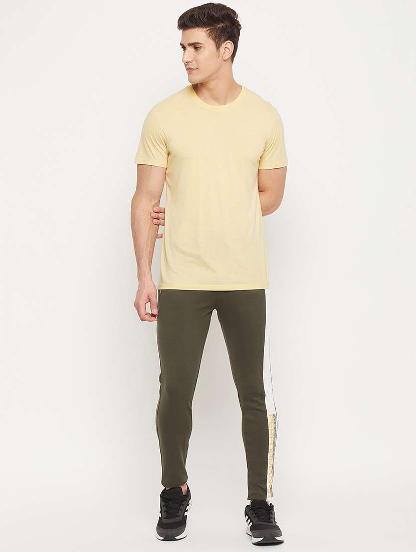 men tapered mid rise slim fit track pant - 22264031 -  Standard Image - 3