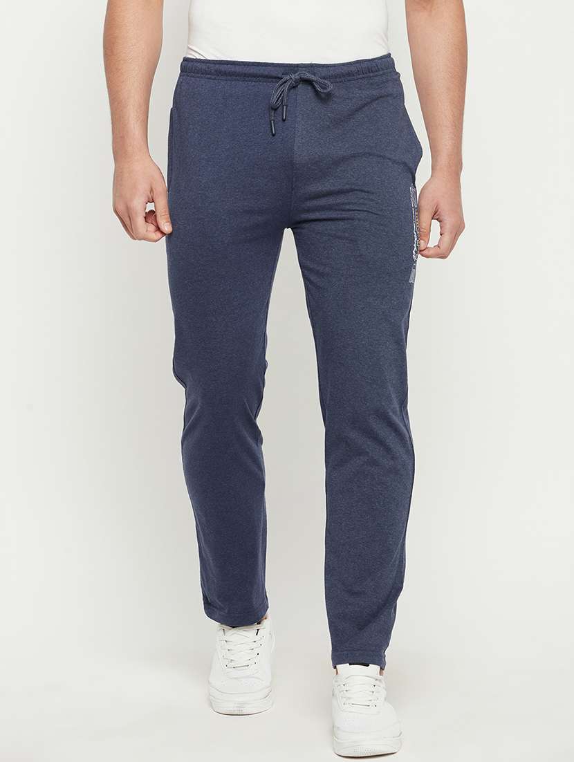 men mid rise regular fit track pant