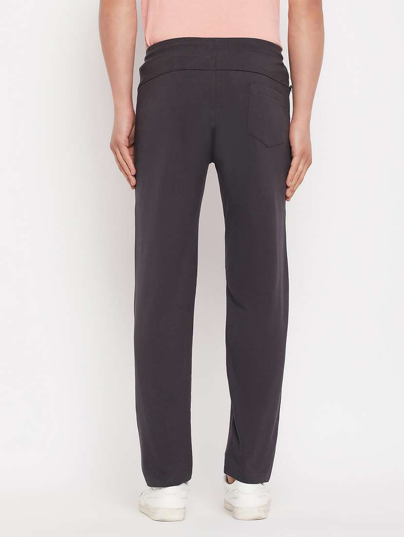 men solid mid rise track pant - 22264044 -  Standard Image - 3