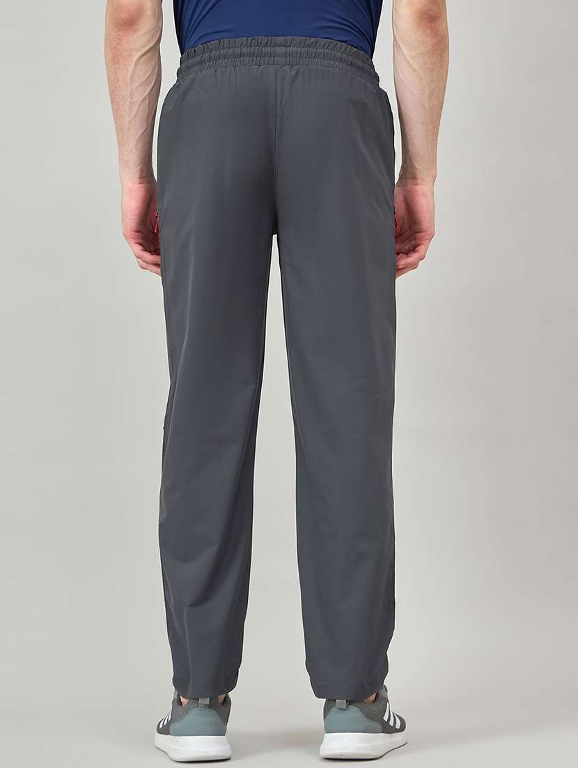 men solid mid rise regular fit track pant - 22264059 -  Standard Image - 3