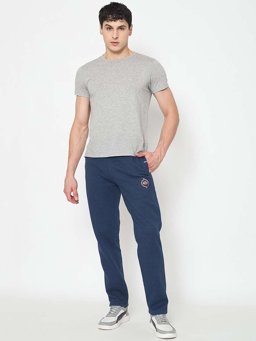 men solid mid rise regular fit track pant - 22264067 -  Standard Image - 3