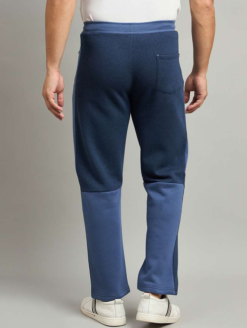 men color blocked mid rise regular fit track pant - 22264072 -  Standard Image - 3