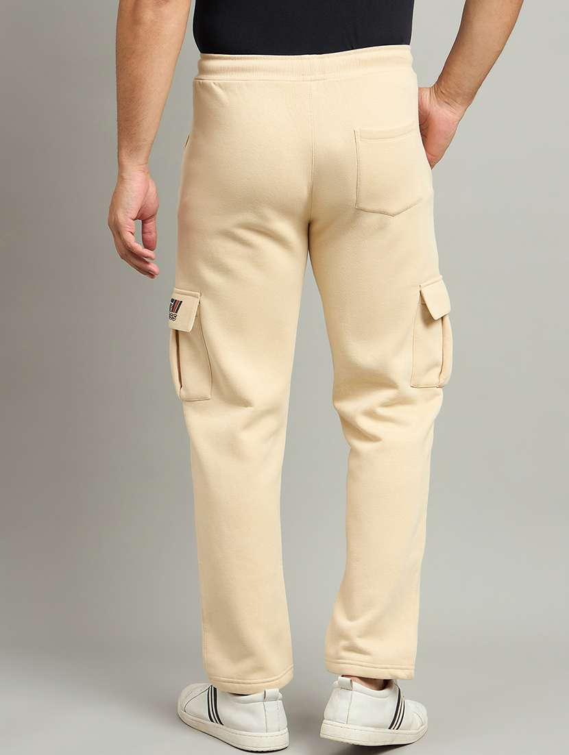 men solid mid rise cargo - 22264075 -  Standard Image - 3