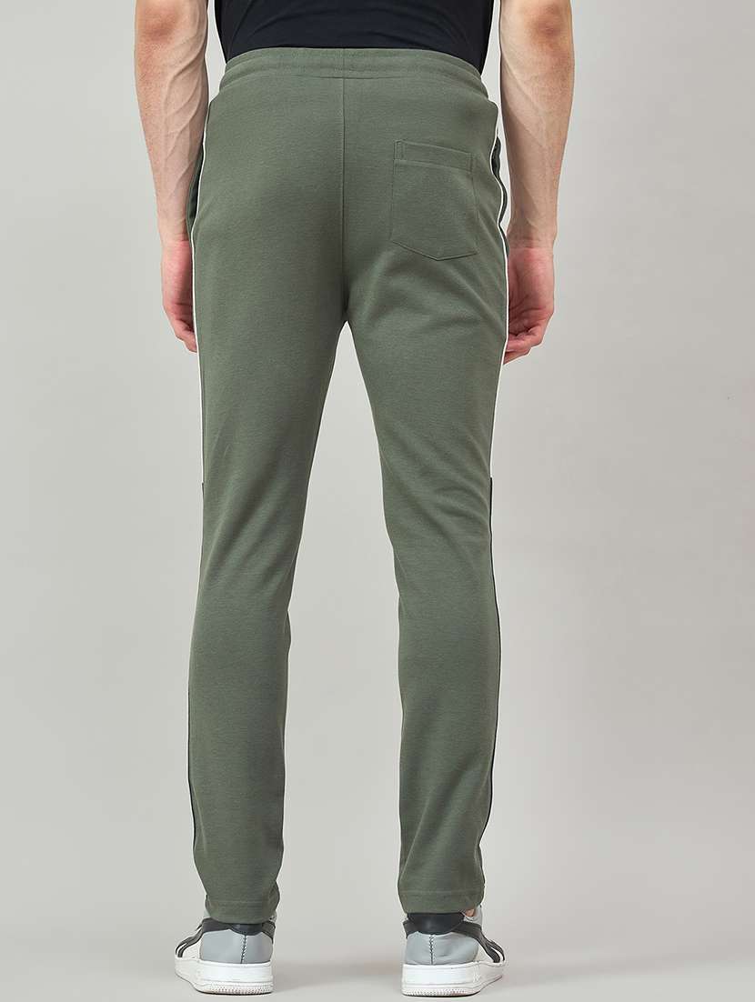 men solid mid rise slim fit track pant - 22264082 -  Standard Image - 3