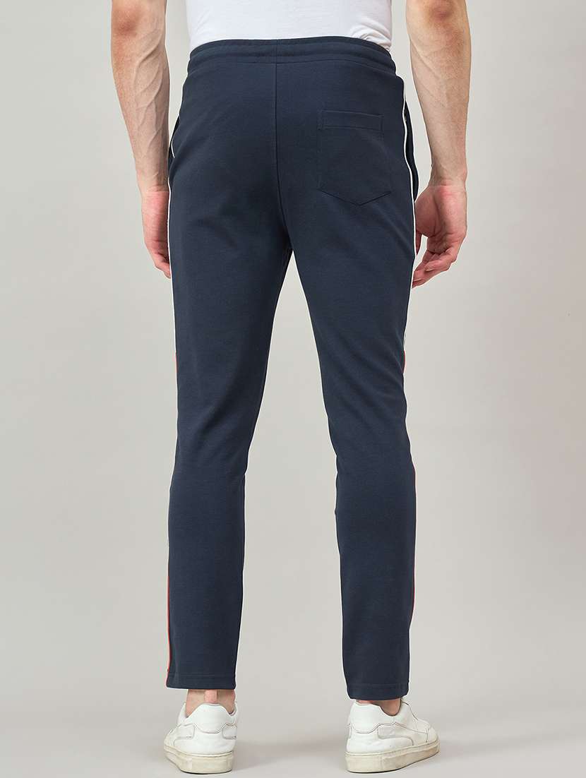 men solid mid rise slim fit track pant - 22264083 -  Standard Image - 3