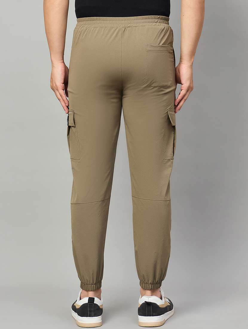 men solid mid rise cargo jogger - 22264088 -  Standard Image - 3