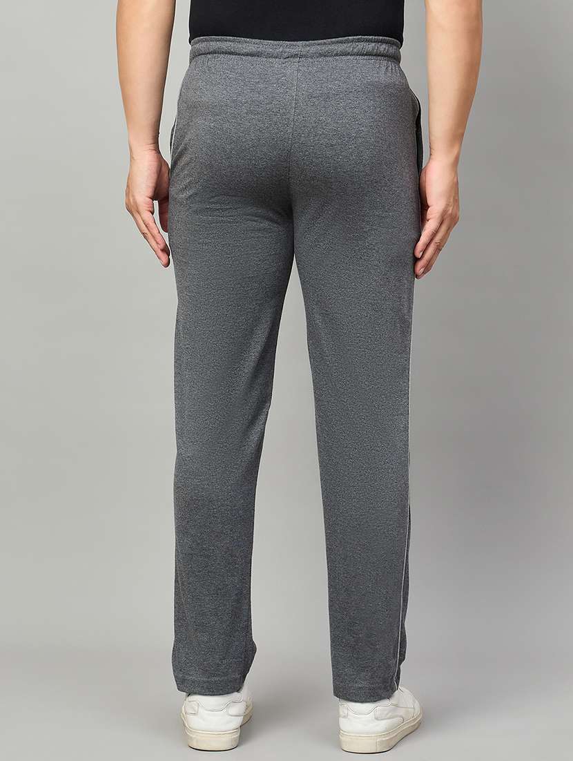 men solid mid rise regular fit track pant - 22264089 -  Standard Image - 3
