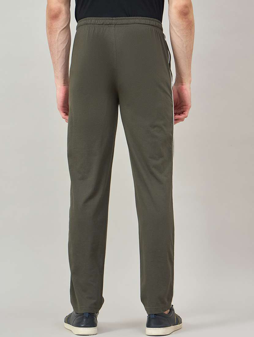 men solid mid rise regular fit track pant - 22264090 -  Standard Image - 3
