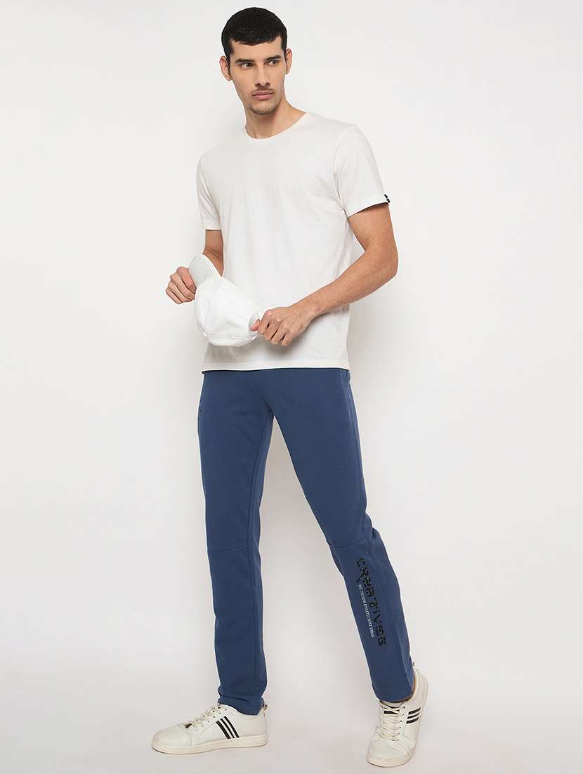 men solid mid rise regular fit track pant - 22264093 -  Standard Image - 3