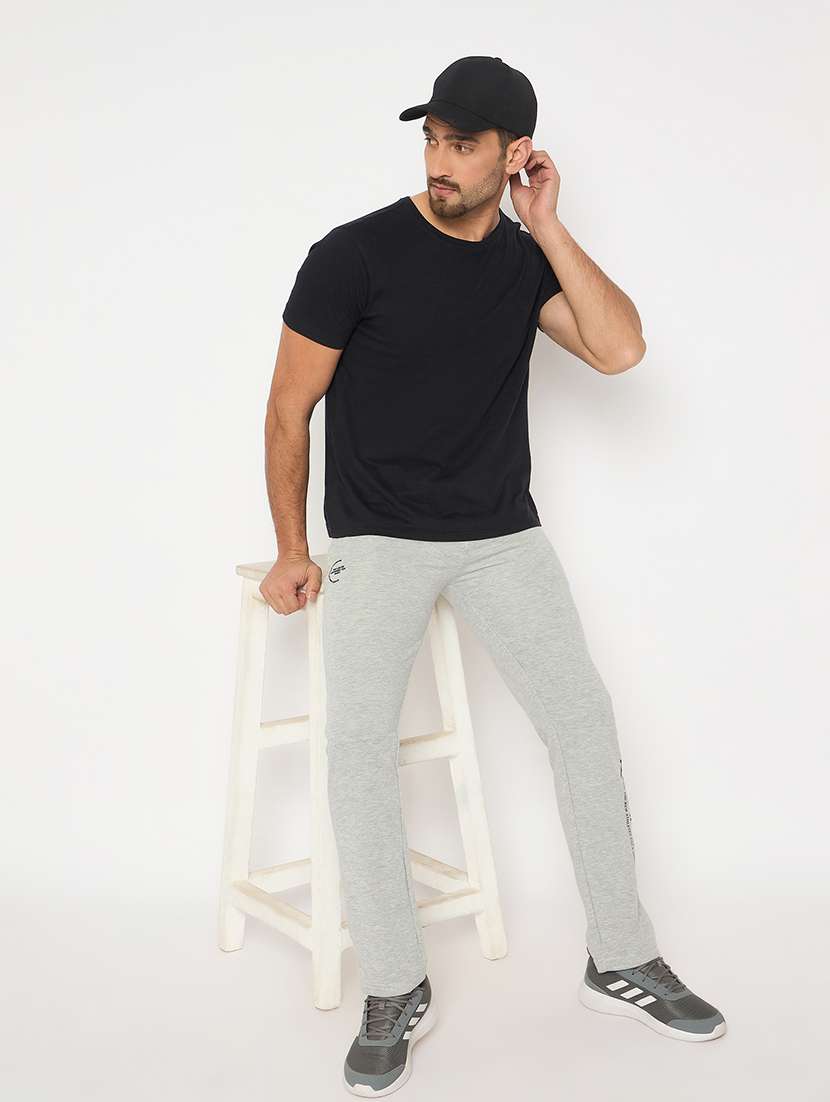 men solid mid rise regular fit track pant - 22264094 -  Standard Image - 3
