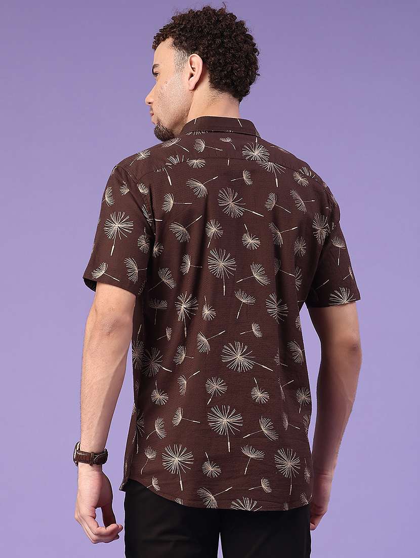 men brown cotton casual shirt - 22264158 -  Standard Image - 3