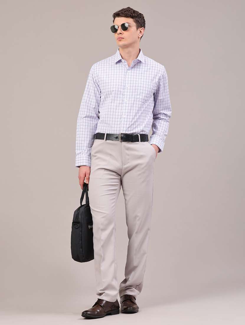 men checkered long sleeve regular fit formal shirt - 22264204 -  Standard Image - 5